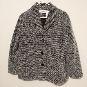 Alfred Dunner Monochrome Textured‎ Jacket  Blazer Office Size 14
